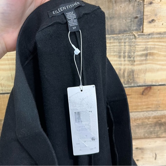 Eileen Fisher Stretch Jersey Knit Straight Pant NWT Black Size Small - Picture 10 of 11